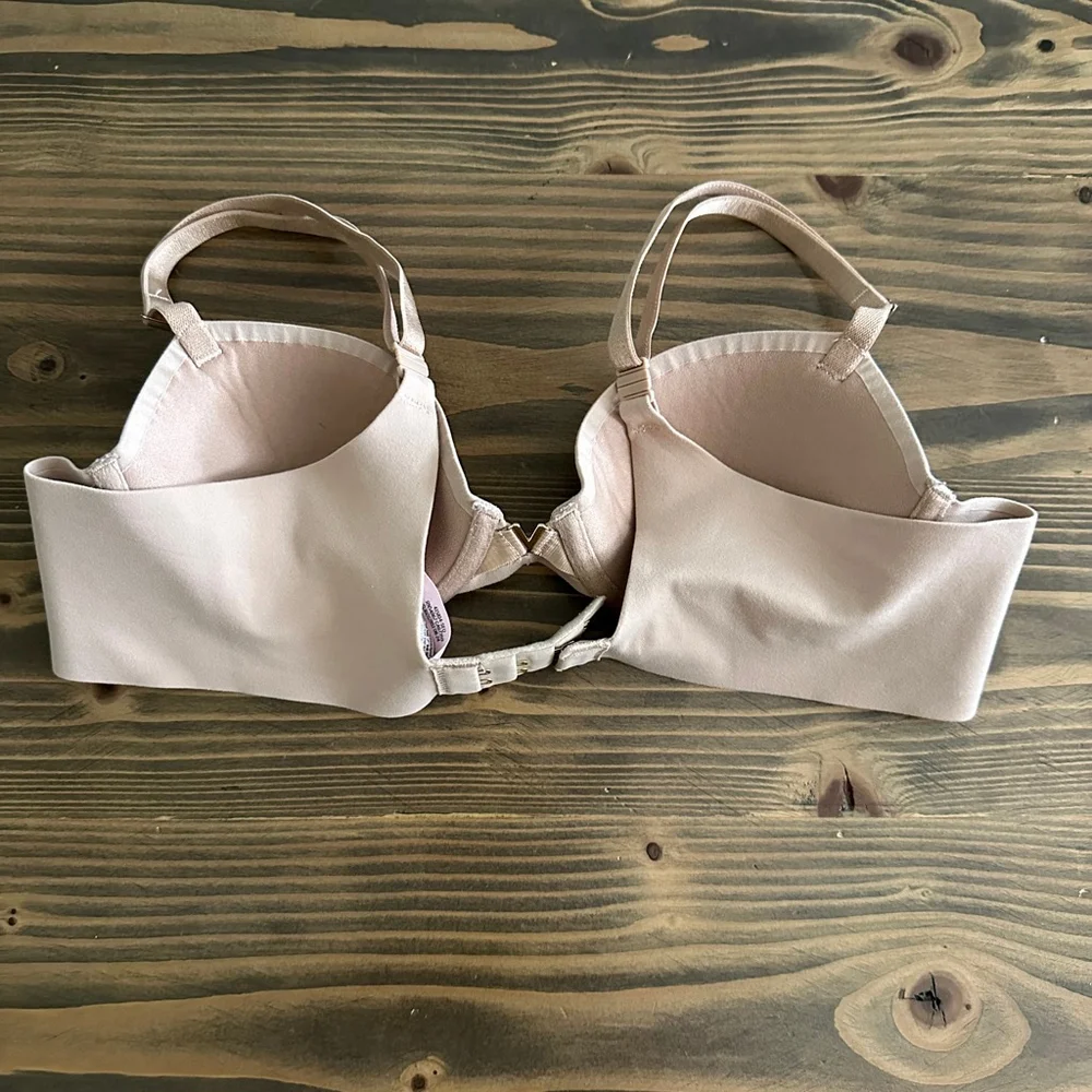 Women's Victoria's Secret 34A Beige Light Blue Lined Demi Bras - Picture 4 of 5
